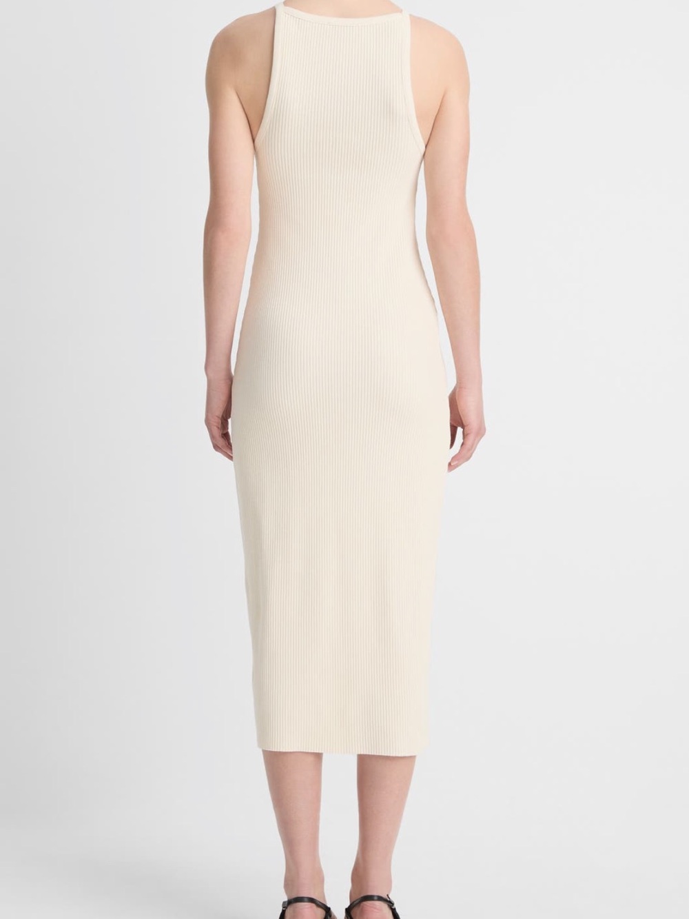 Vince Ribbed Tank Midi Dress - Picture 2 of 6